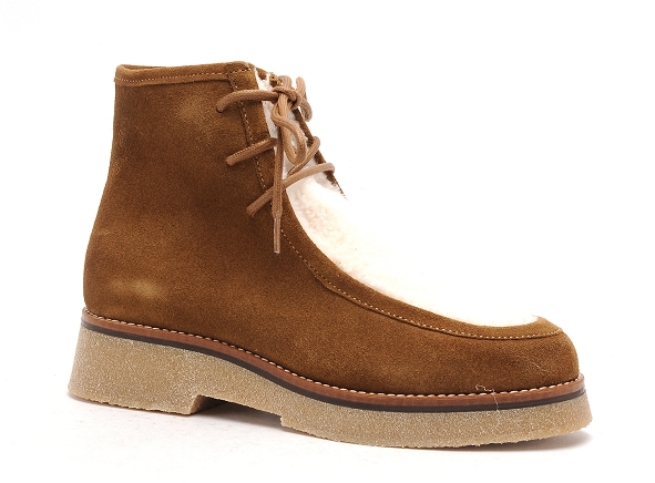 Reqins boots bottine plates femme aruba marron
