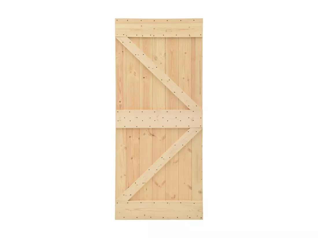 Porte 80x210 cm Bois de pin massif