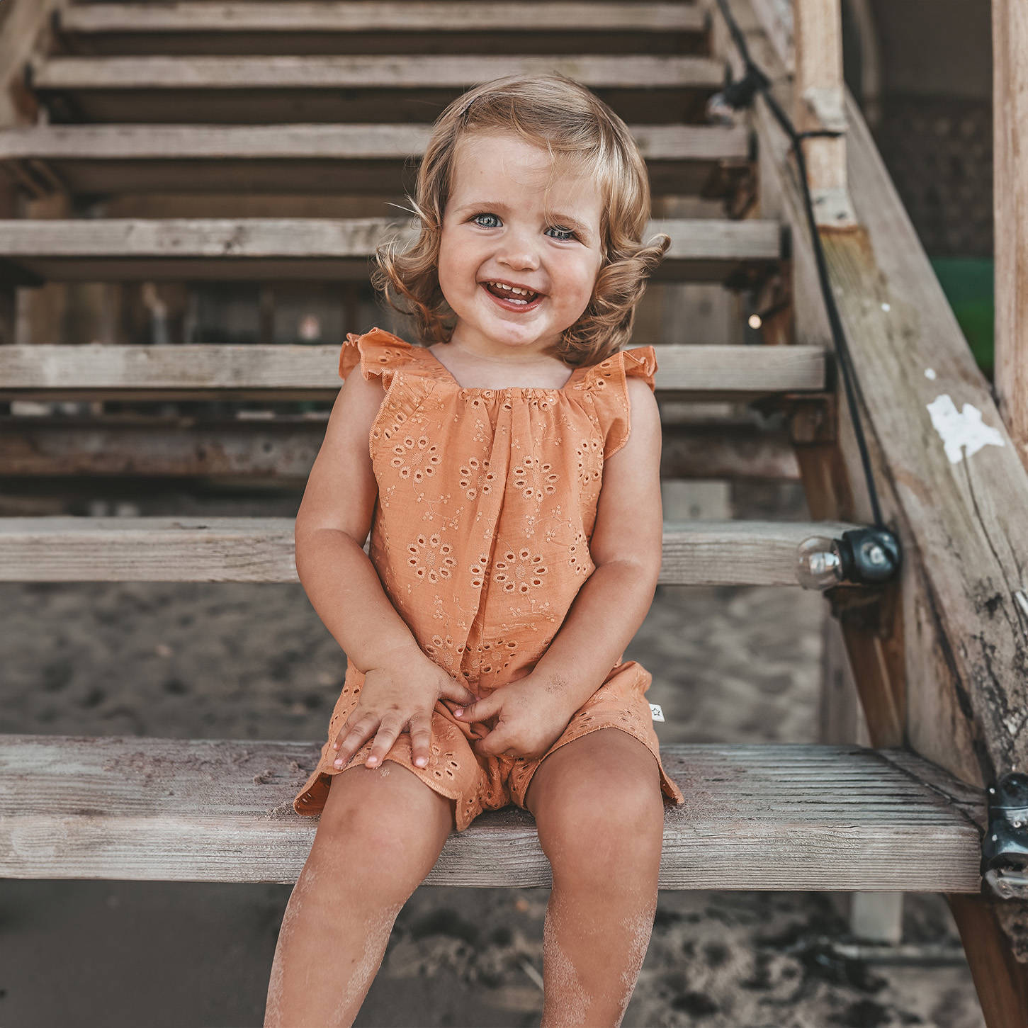 Your Wishes playsuit Ruby oranje