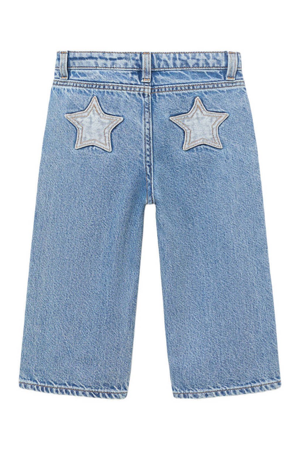 Mango Kids straight leg jeans blauw