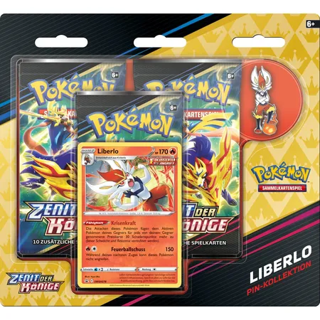 Pokemon Pin Kollektion Zenit der Könige, 1 Stück, 3-fach sortiert