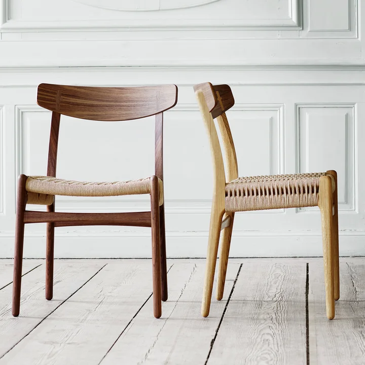 Carl Hansen - CH23 Chair Stuhl, Eiche geseift / Naturgeflecht