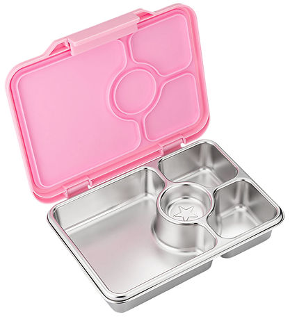 Yumbox Brotdose m. 4 Rum - Bento Steel - Versailles Pink