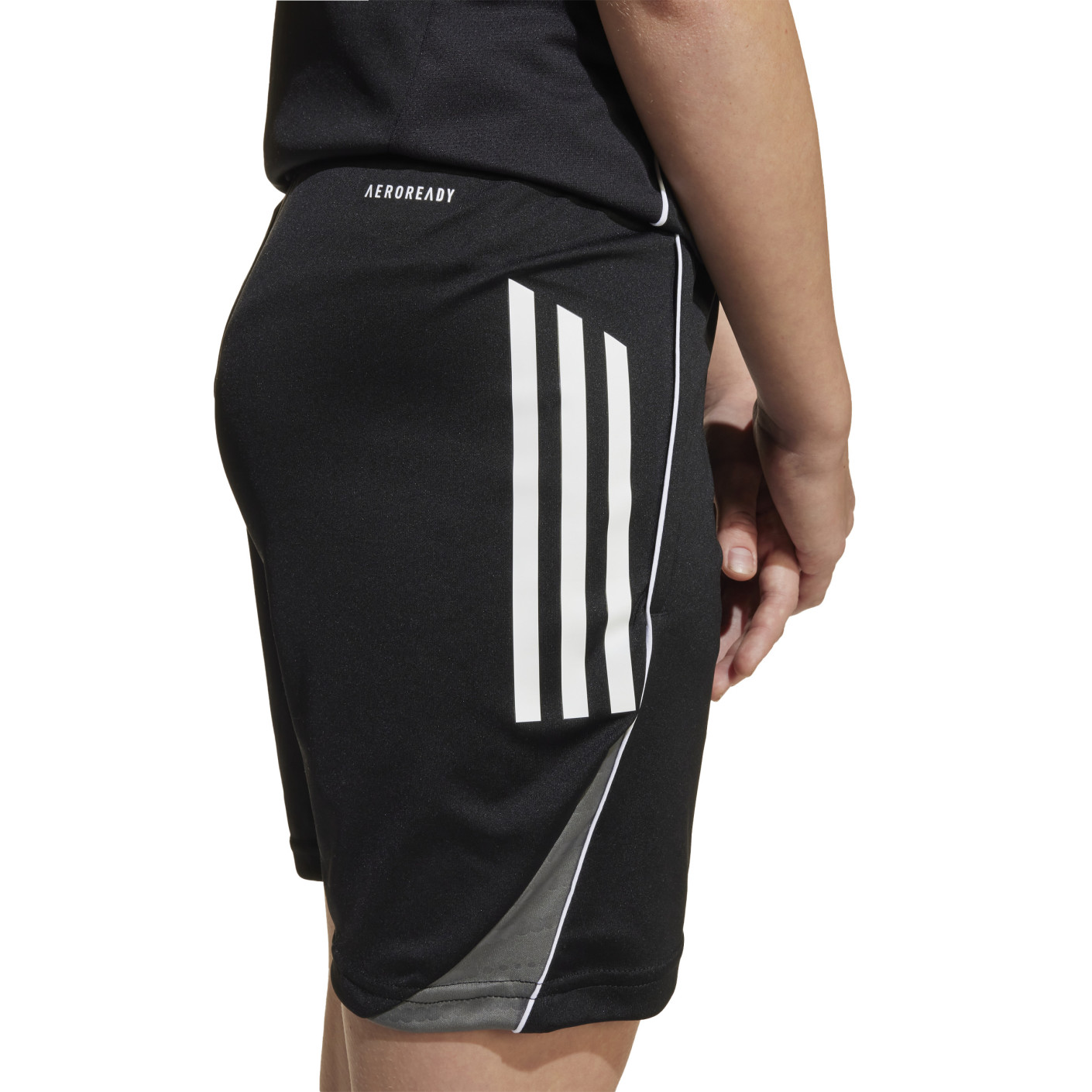 Adidas Tiro 25 Competition Trainingsbroekje Kids Zwart Wit Grijs