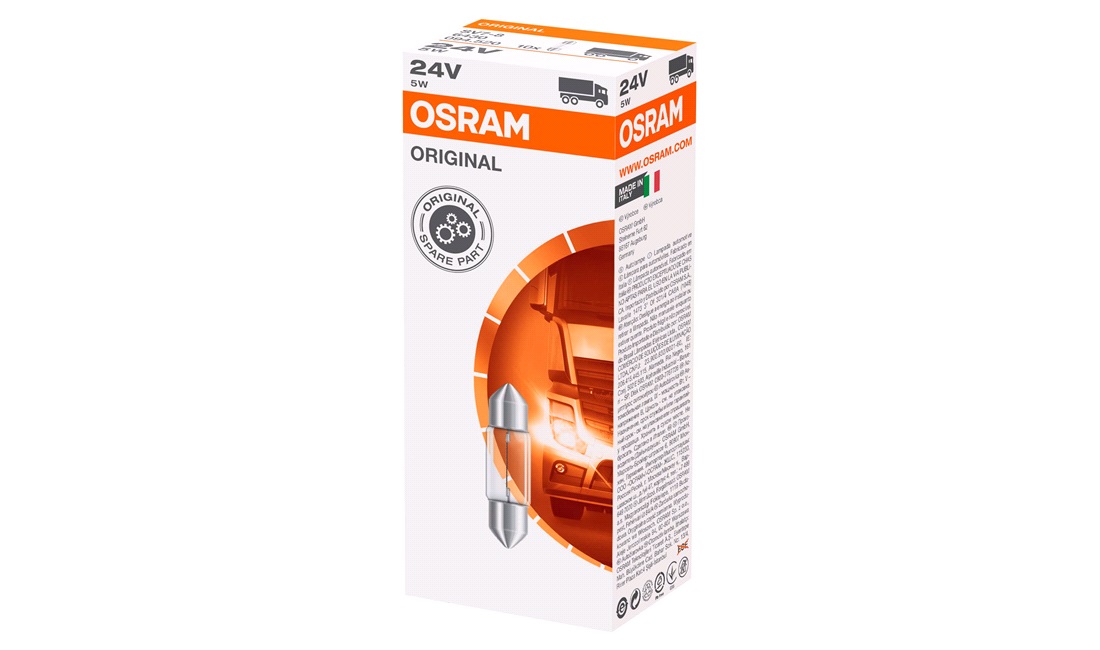 Pinolpære C5W 41mm 24V Original - Osram