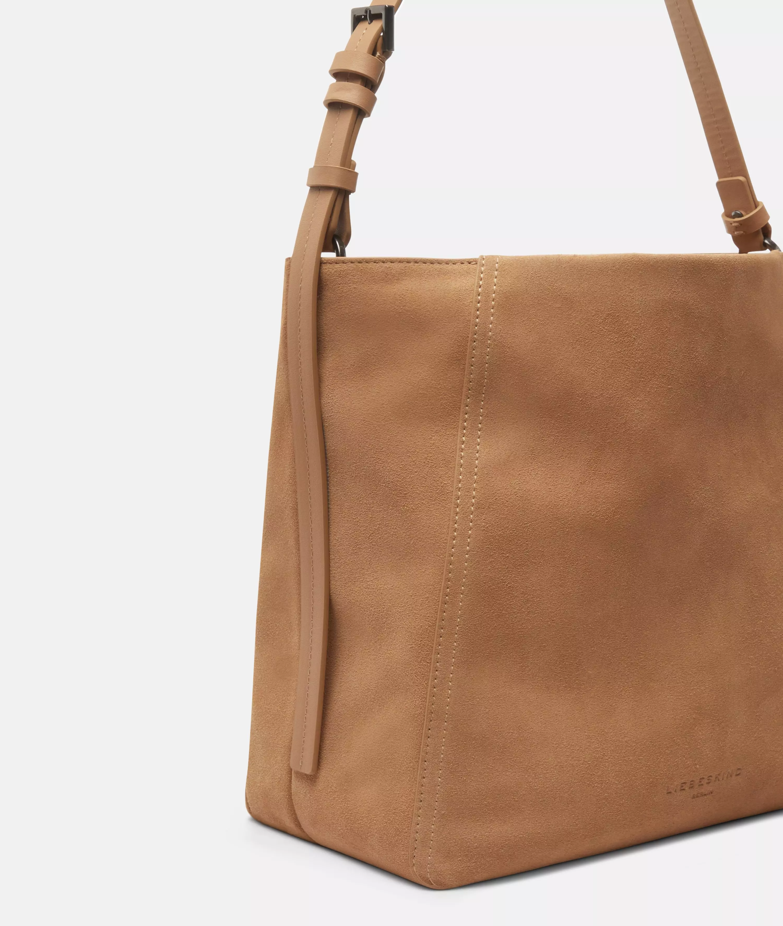 Chudy Hobo M Spacious suede hobo bag