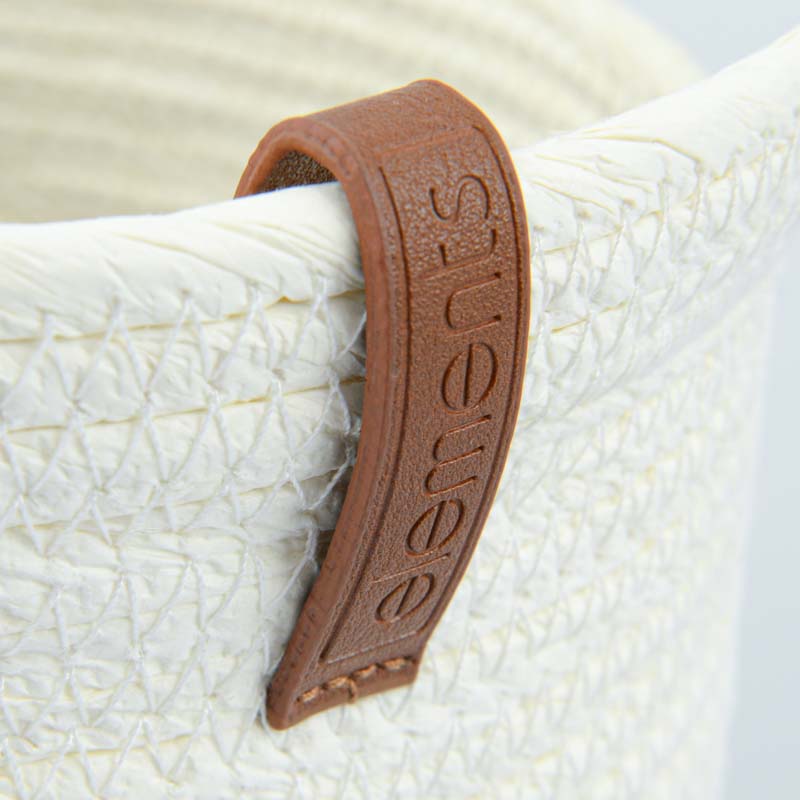Panier de rangement rond 'Keola' avec anse