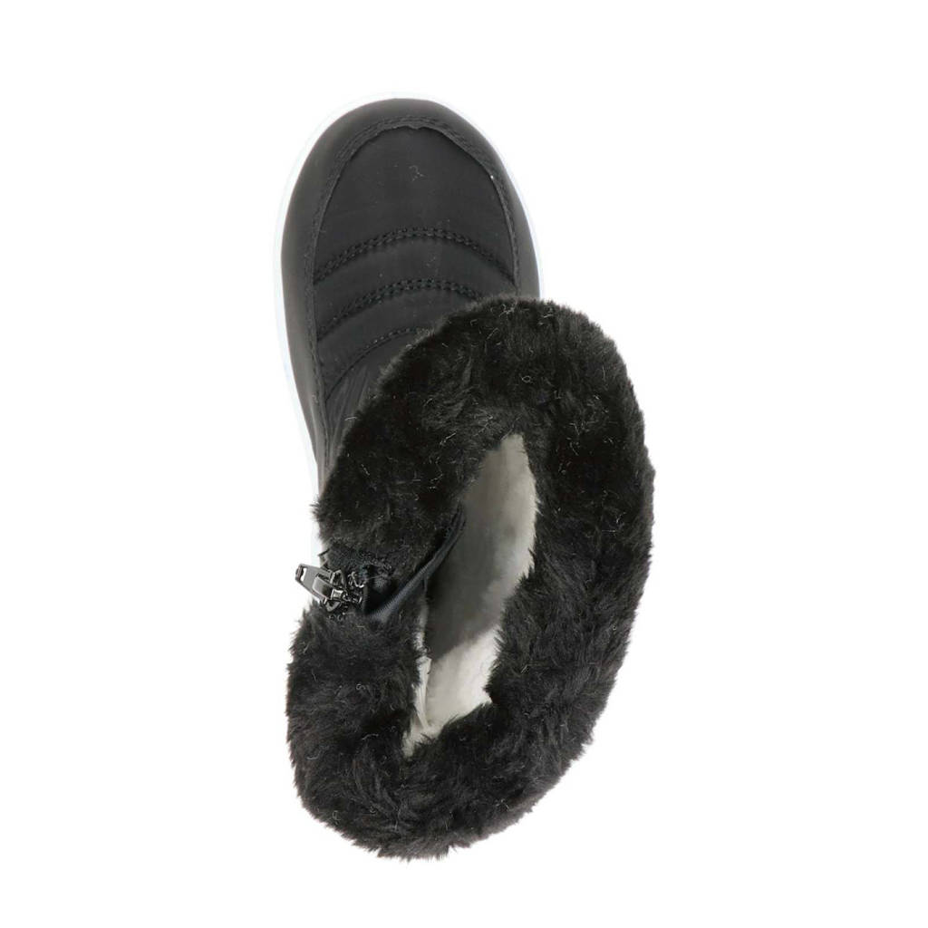 Snow Fun snowboots met strass steentjes zwart