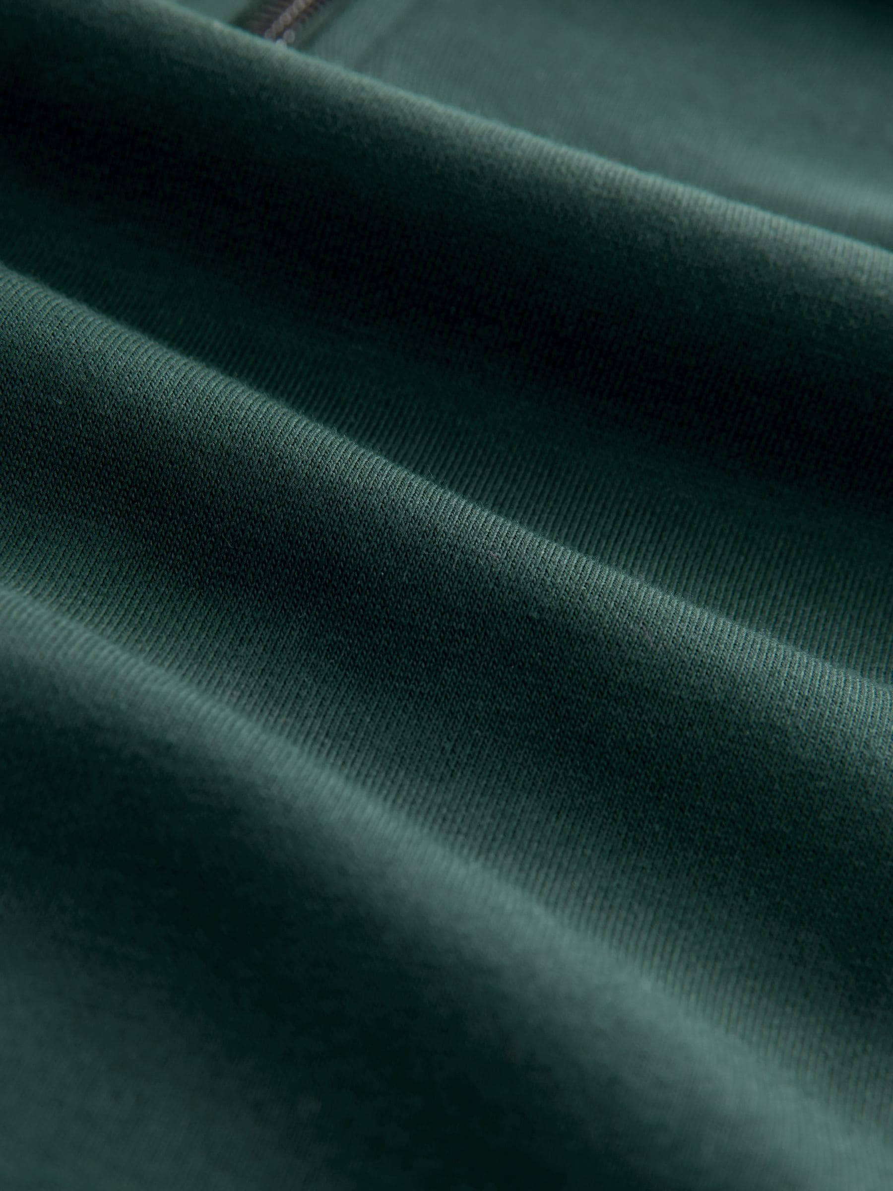 Groen - Kwartrits - Sweatshirt van jersey met hoog katoengehalte