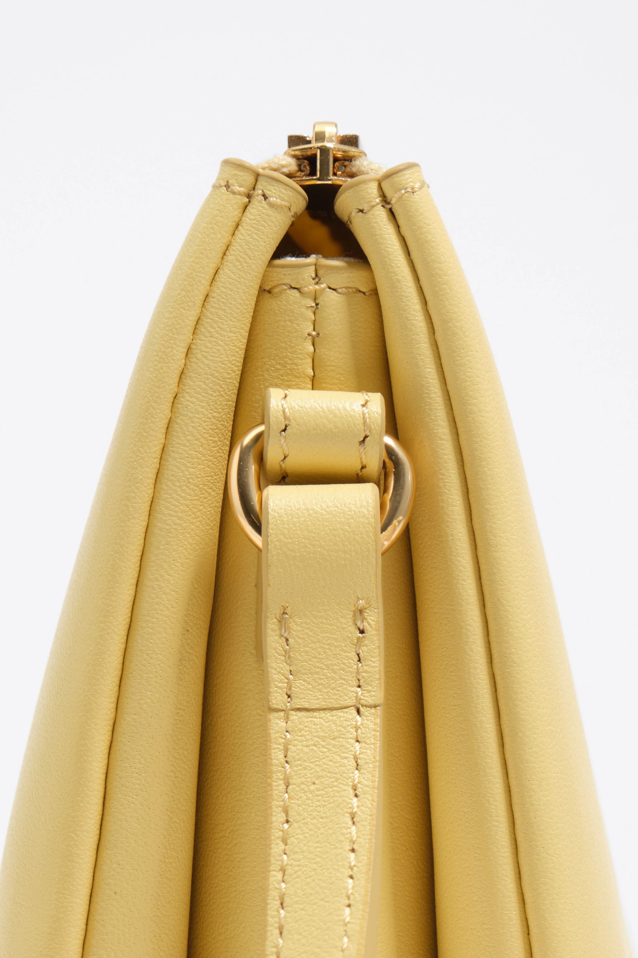 Bolsa clutch tripla mini banana em couro