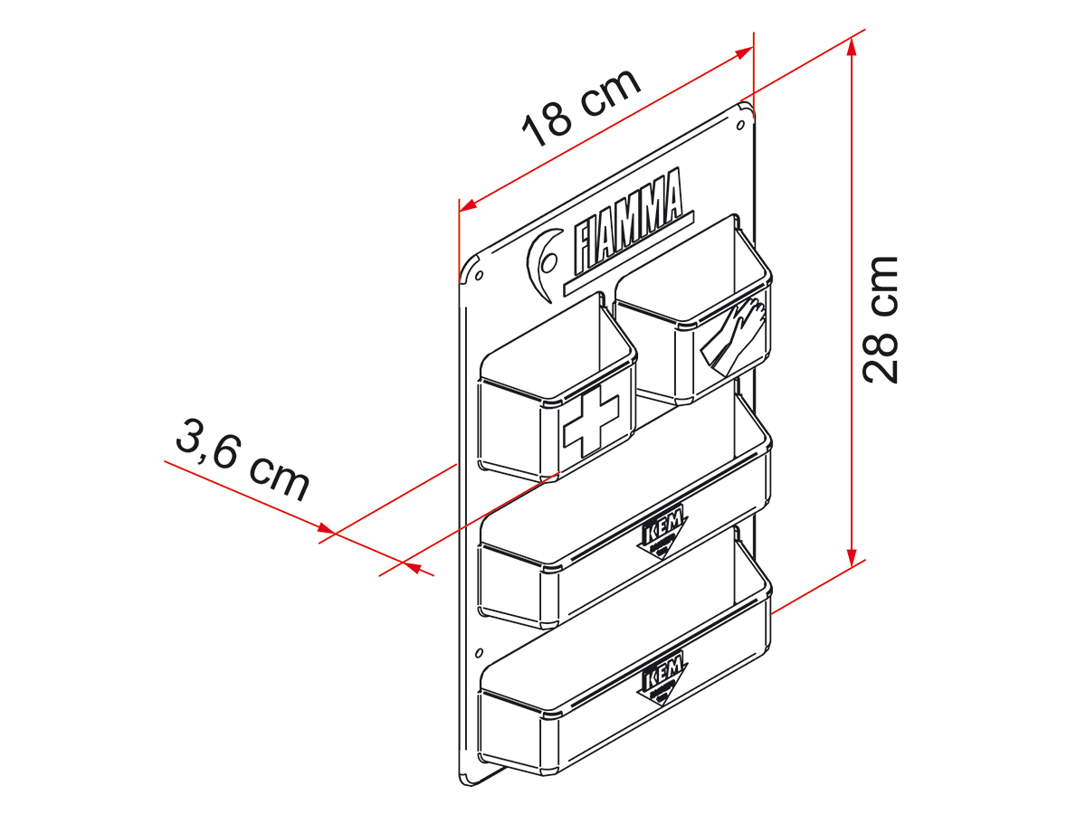 Fiamma Pocket Kasset opberghouder