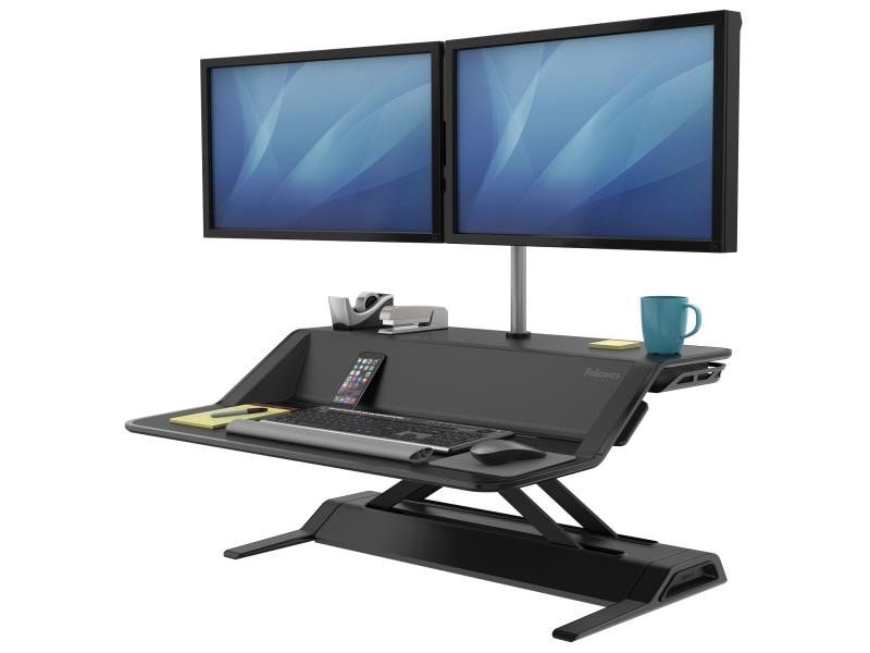 Fellowes Workstation Lotus Schwarz Sitz-Steh-Plattform