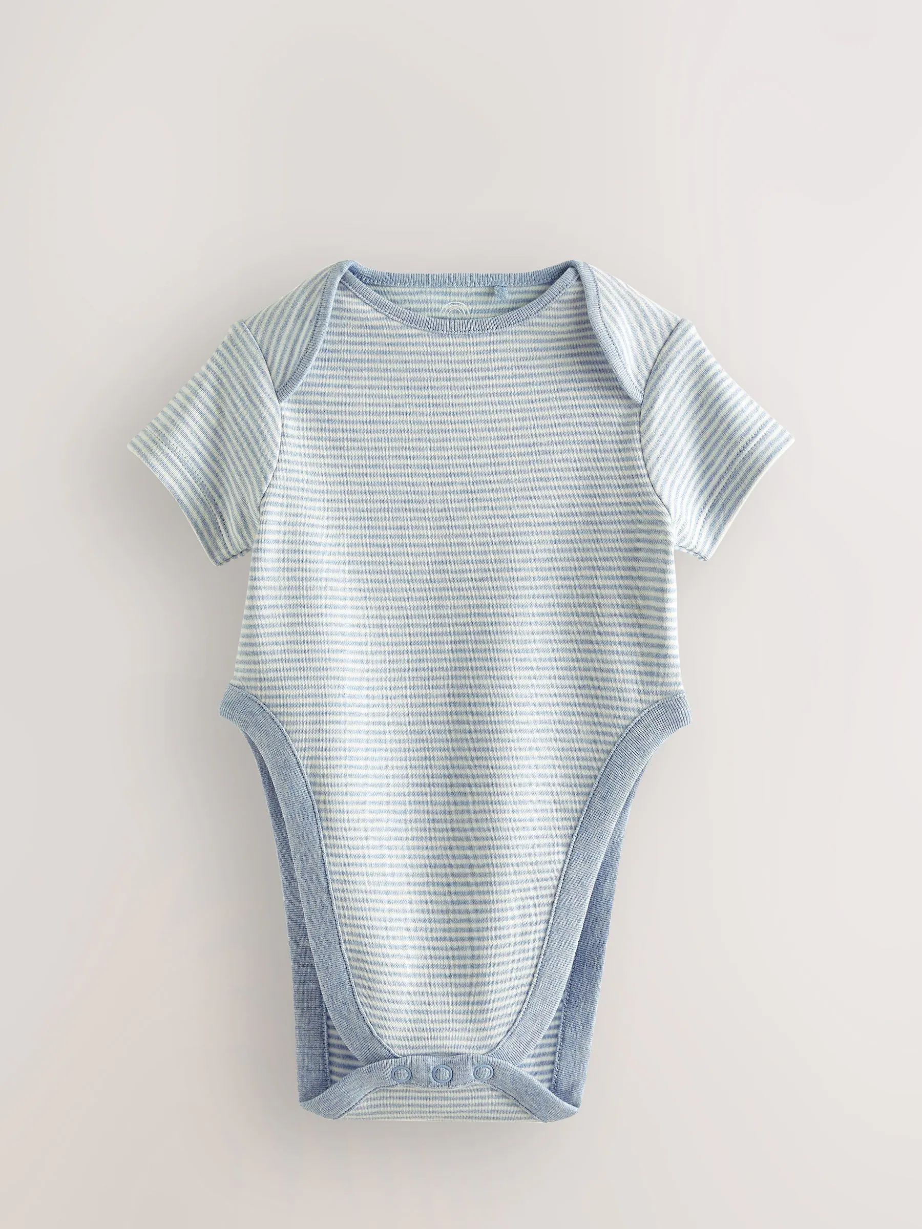 Blauw met sterrenprint - Baby heupdysplasie-rompertjes met korte mouwen 3 stuks