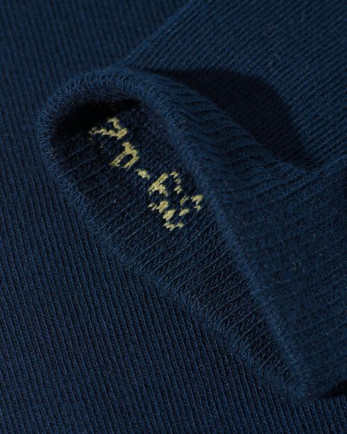 2 paires de mi-bas femme bleu foncé