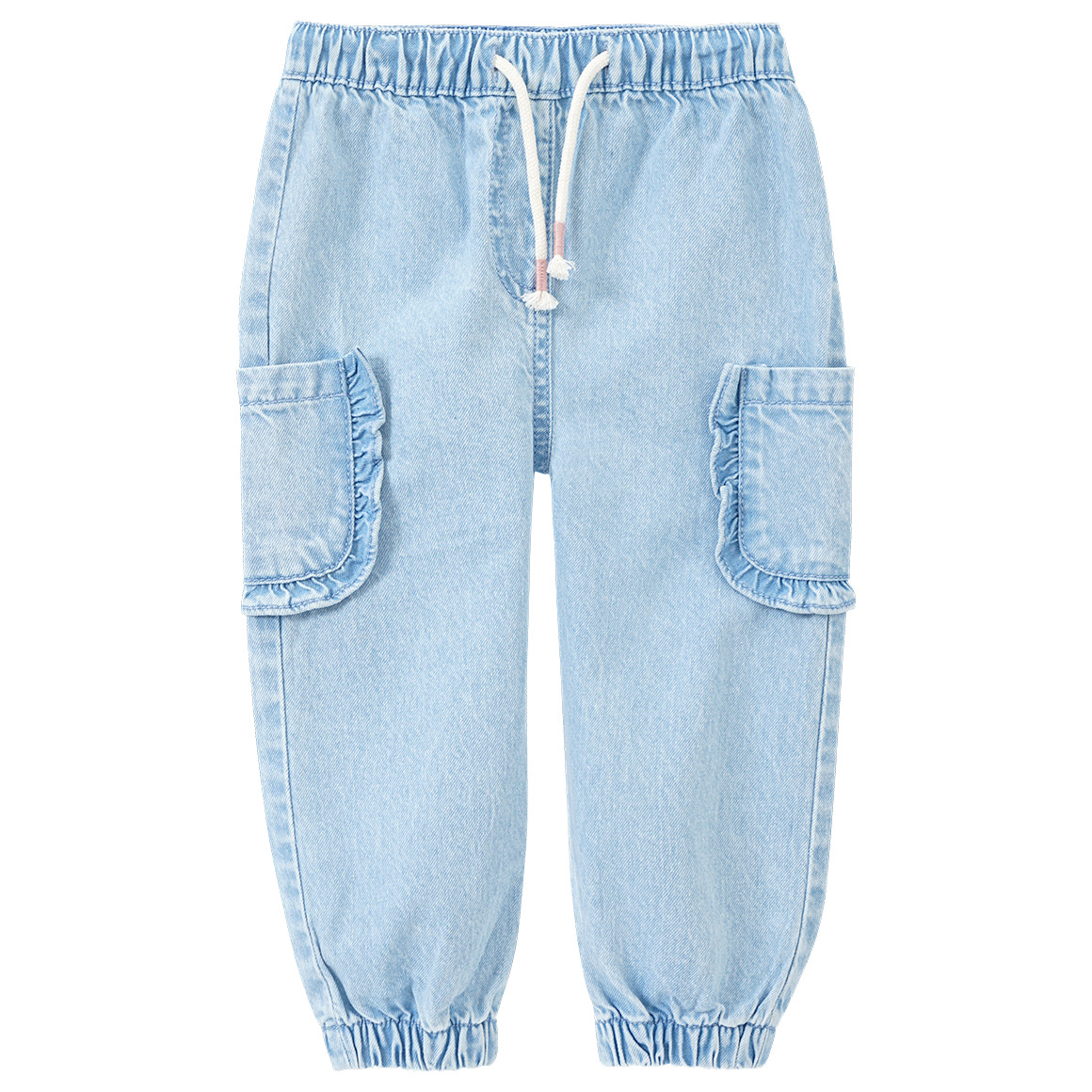 Topomini Baby Jeans aus zertifizierter Bio-Baumwolle hellblau