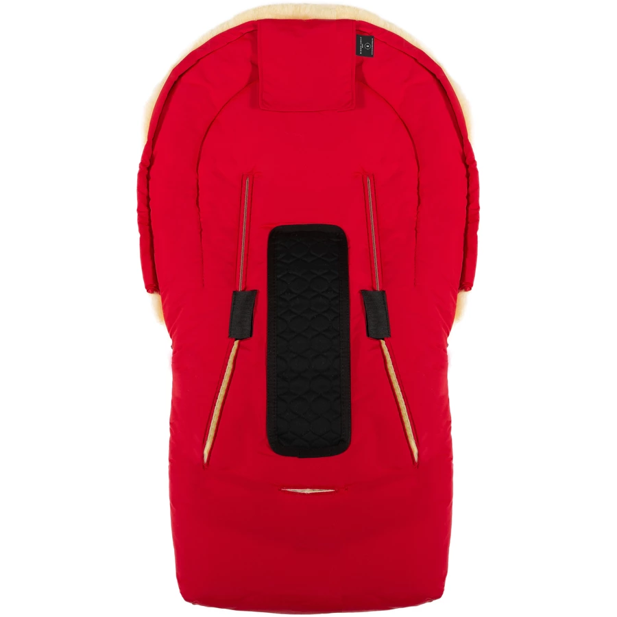 Werner Christ Baby Lammfellfußsack OSLO chili red