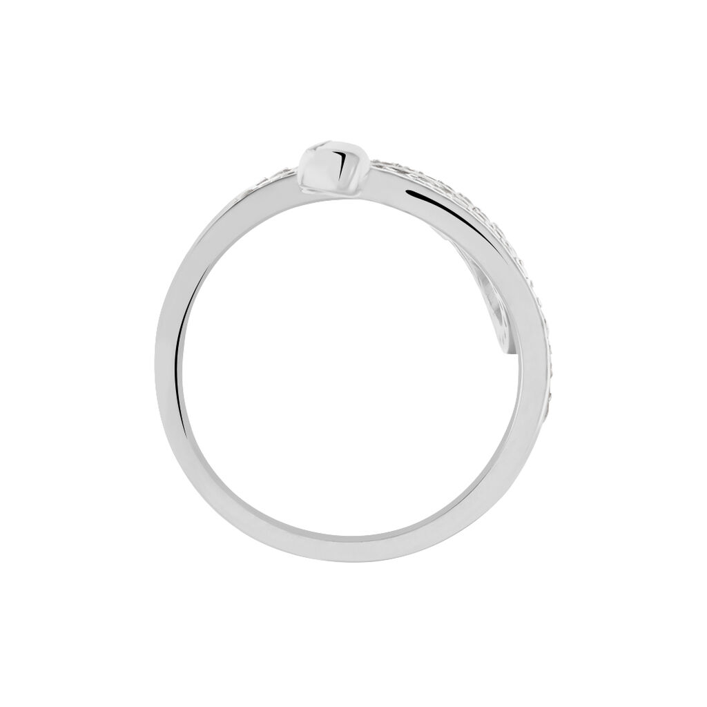 Bague Wesley Argent Blanc Oxydes De Zirconium