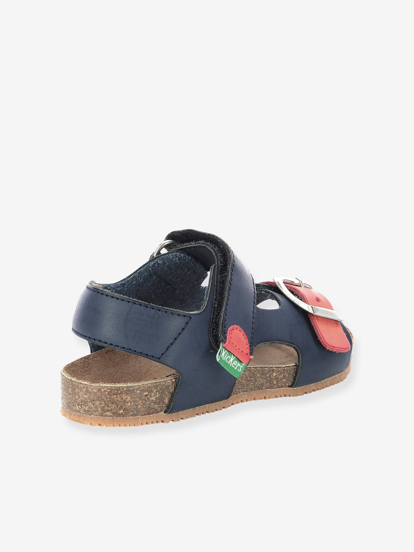 Sandálias Fuxio Fuxi KICKERS®, azul escuro liso