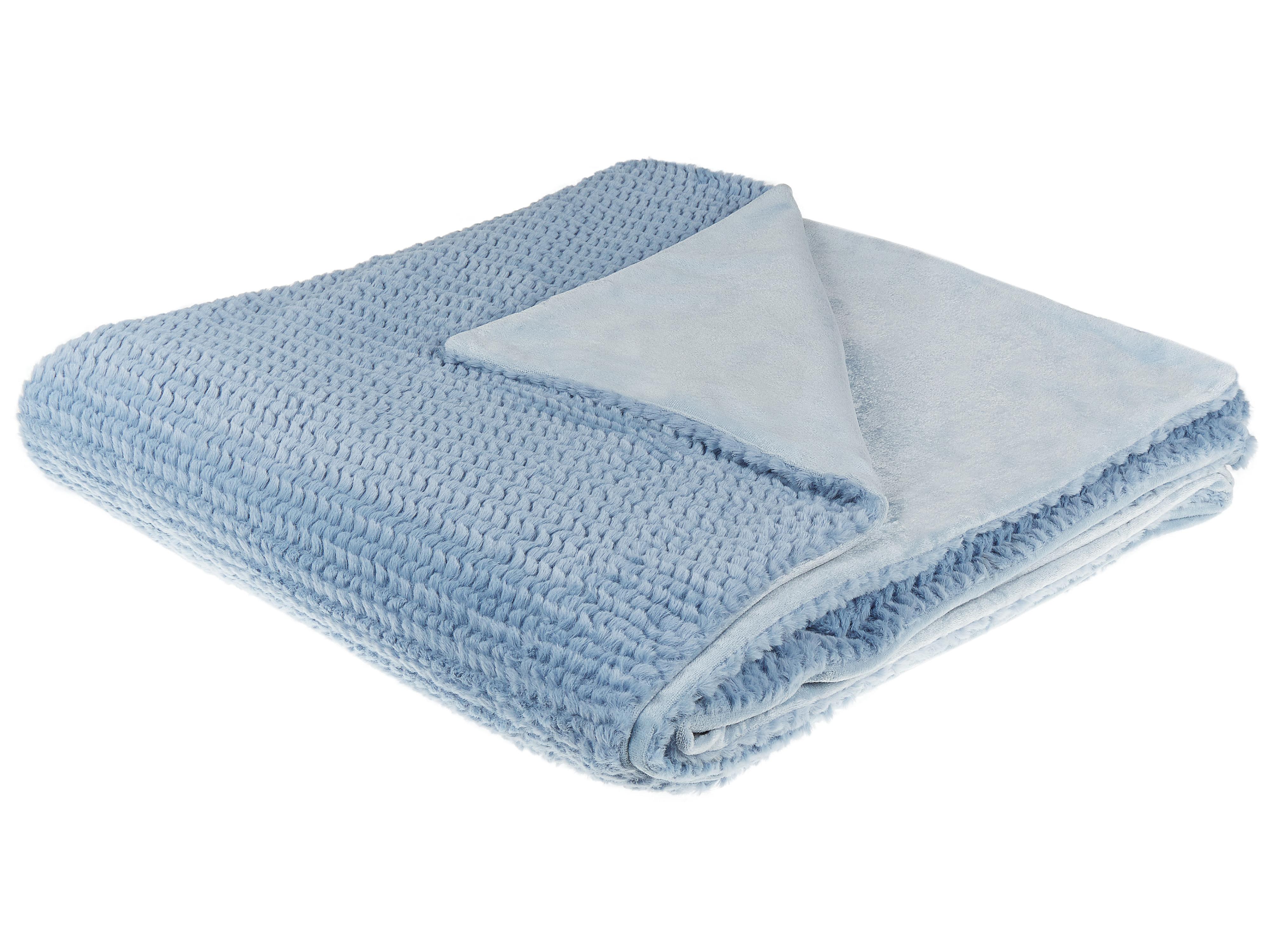 Plaid BJAS 200 x 220 cm Blauw