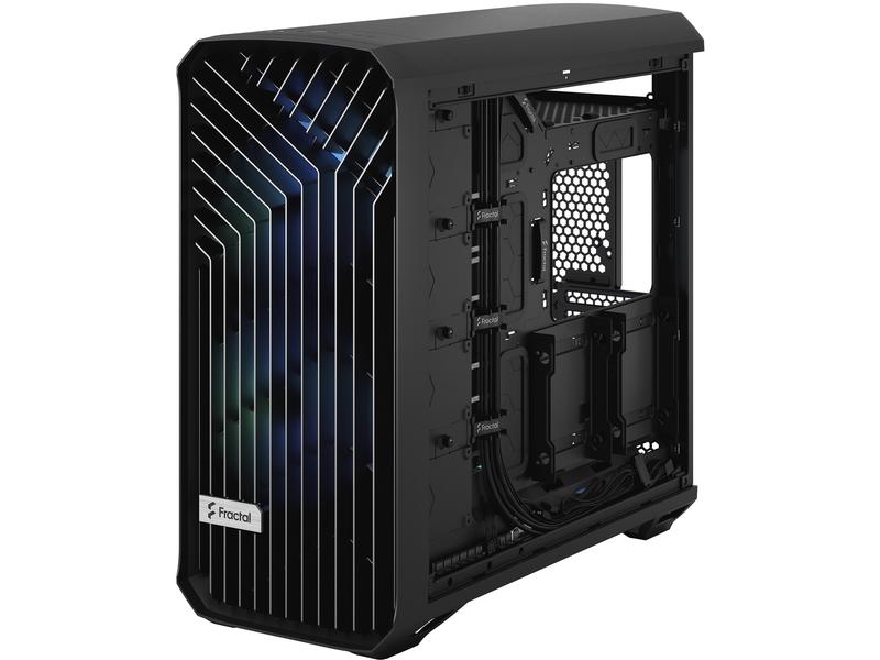 Fractal Design PC-Gehäuse Torrent RGB TG Schwarz Elegantes, kompaktes Big-Tower mit Sichtfenster und RGB Beleuchtung