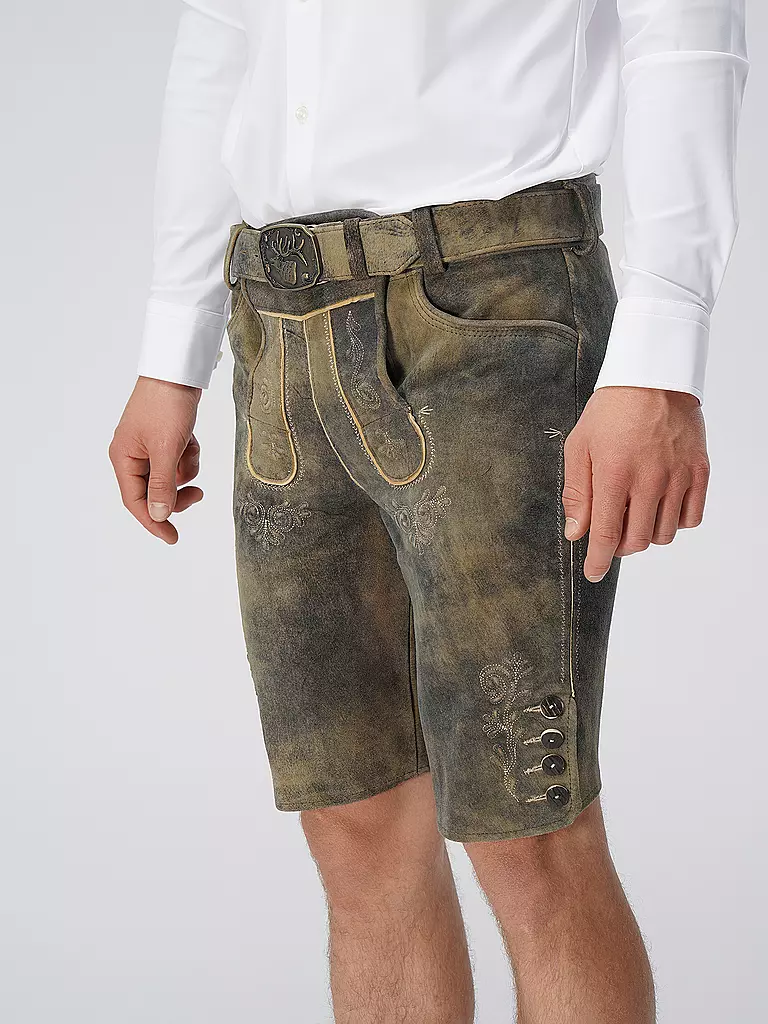 BECKERT Lederhose Kaiserau hellbraun