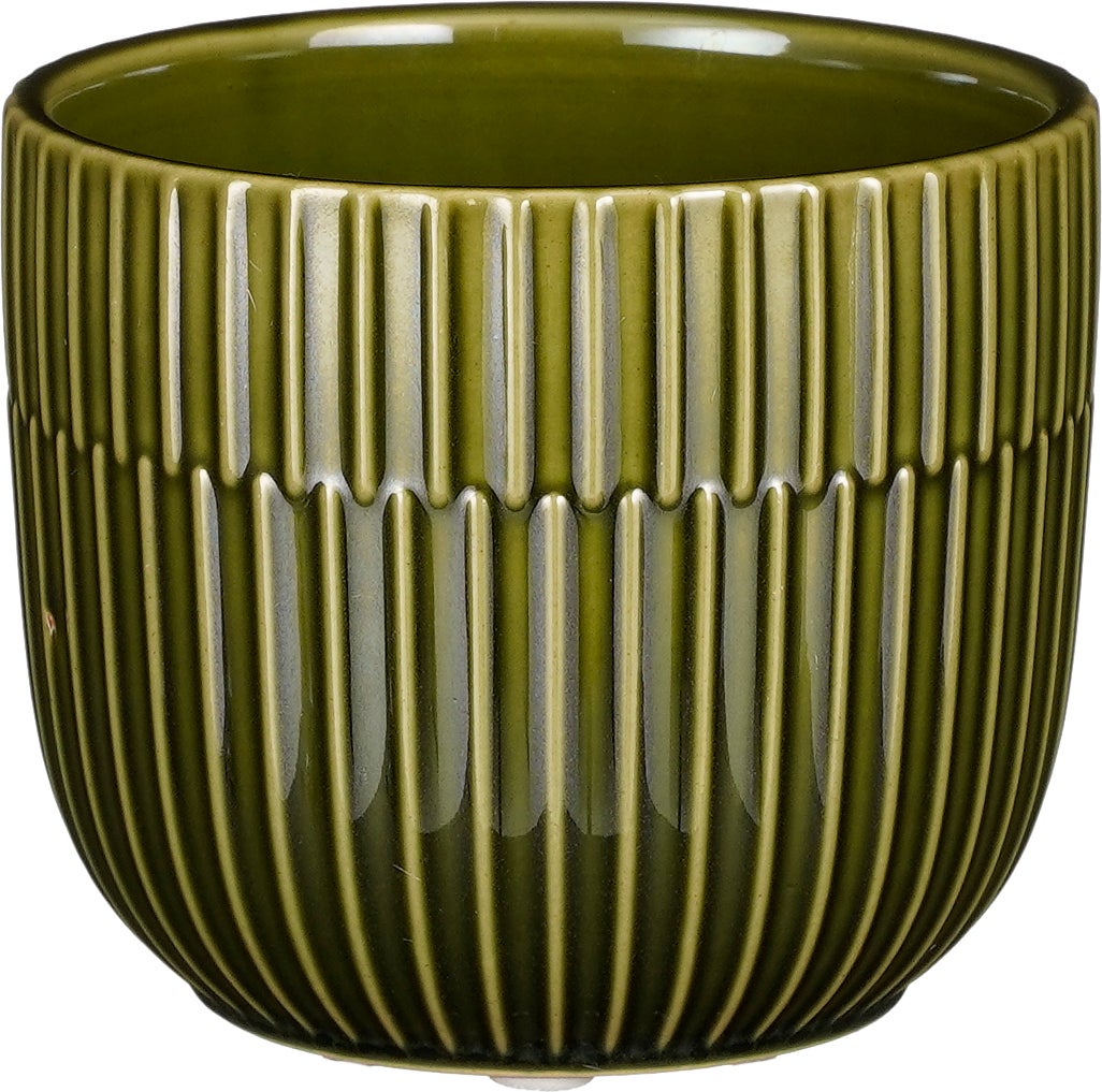 Mica Decorations bloempot Sara groen D 11 H 9 cm