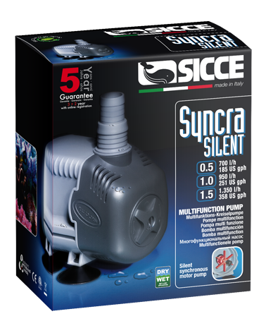 Sicce Syncra Pomp 0,5, stille en sterke pomp.