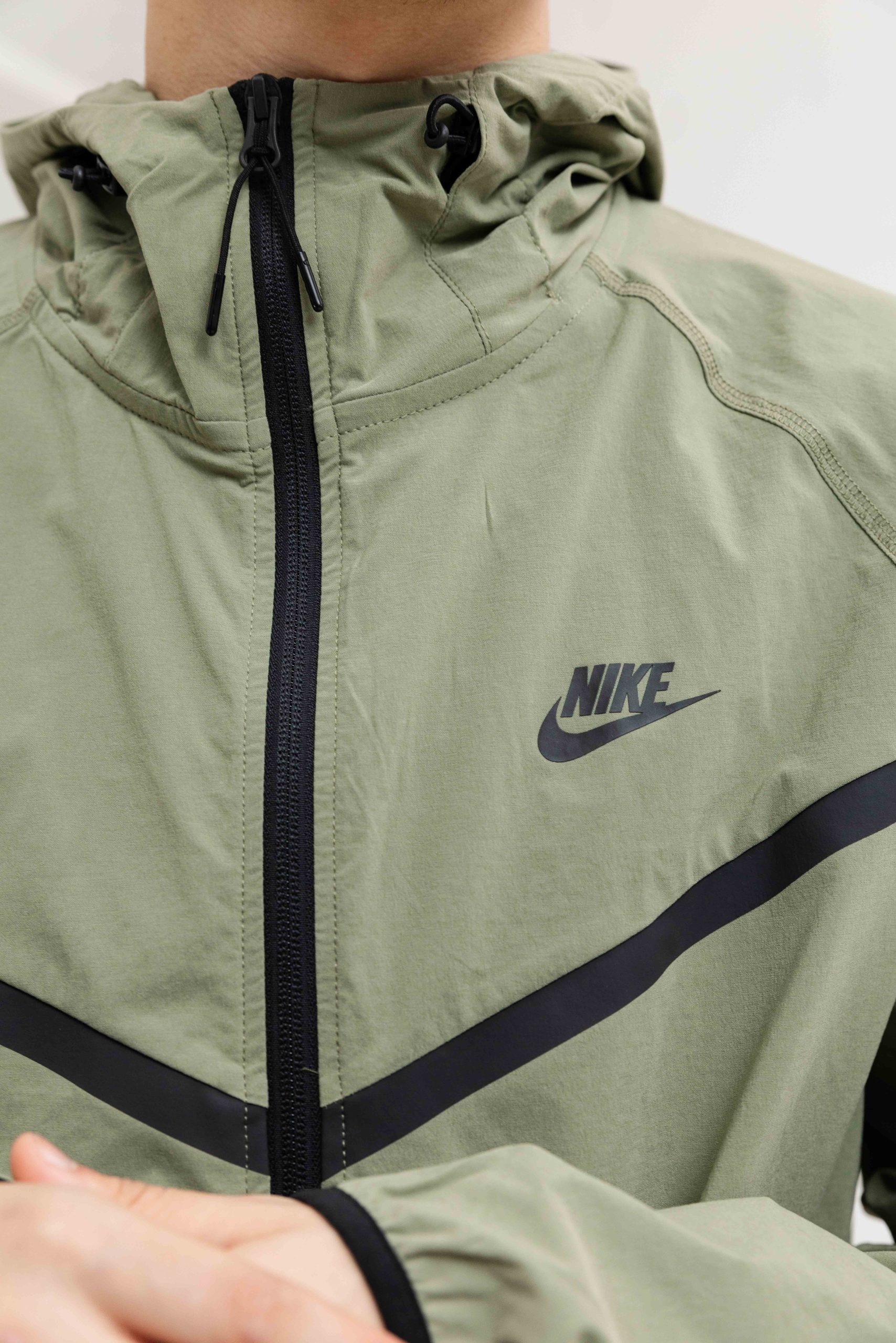Nike Tech Woven Trainingspak Heren Donkergroen
