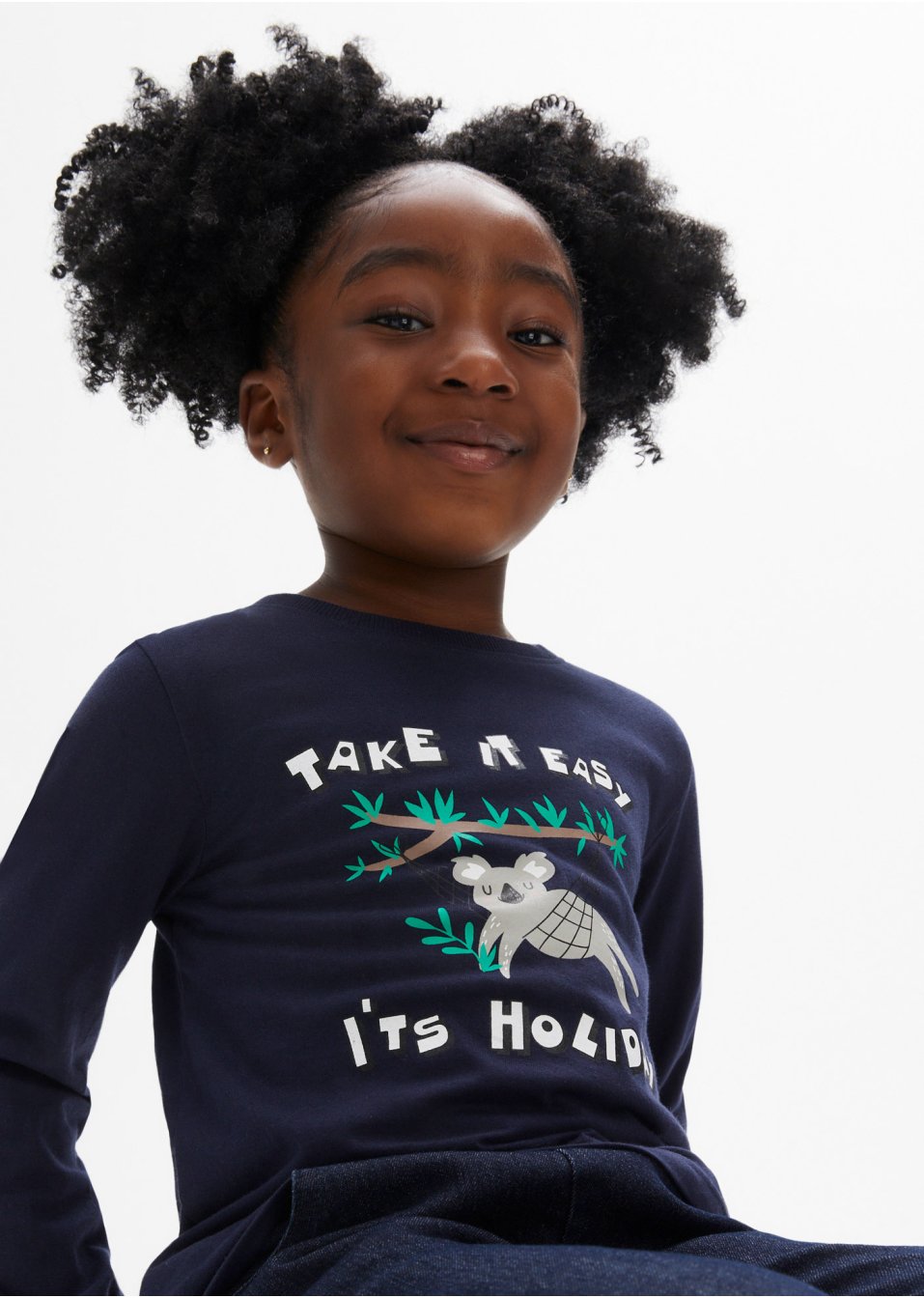 T-shirt manches longues enfant avec imprimé