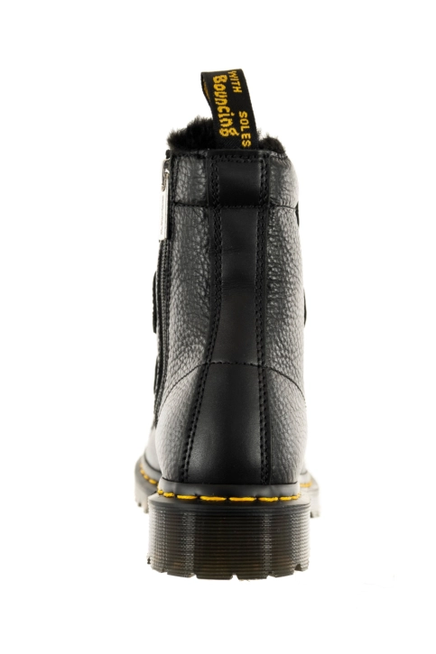 Bottines dr martens 1460 ltt fl black milled nappa+wanama+milo fur