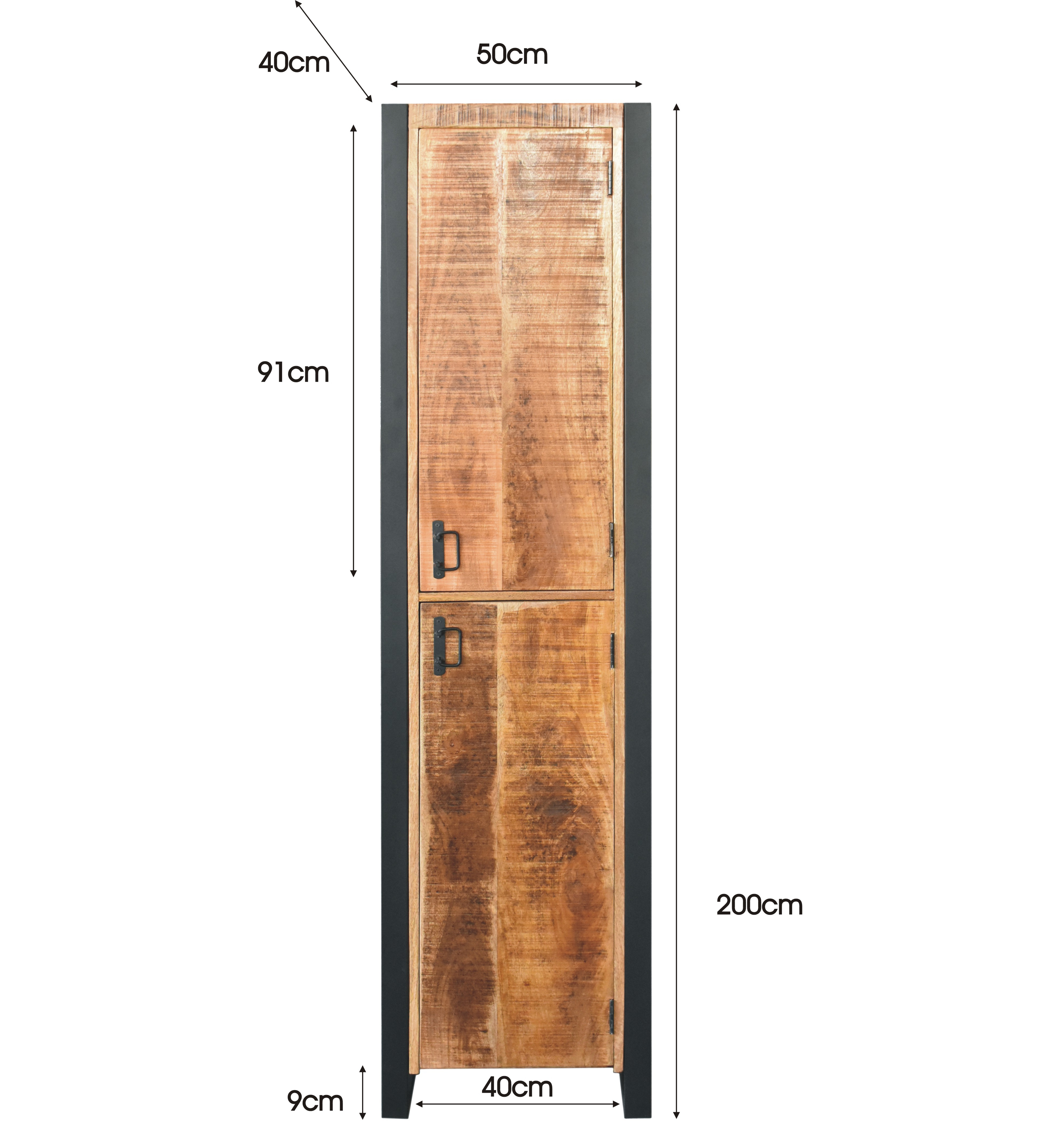 MD Interior Woodz badkamerkast 200x50x40cm mangohout