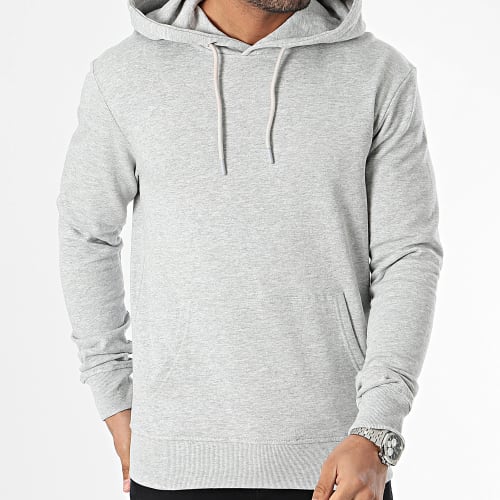 Sweat Capuche Gris Chiné