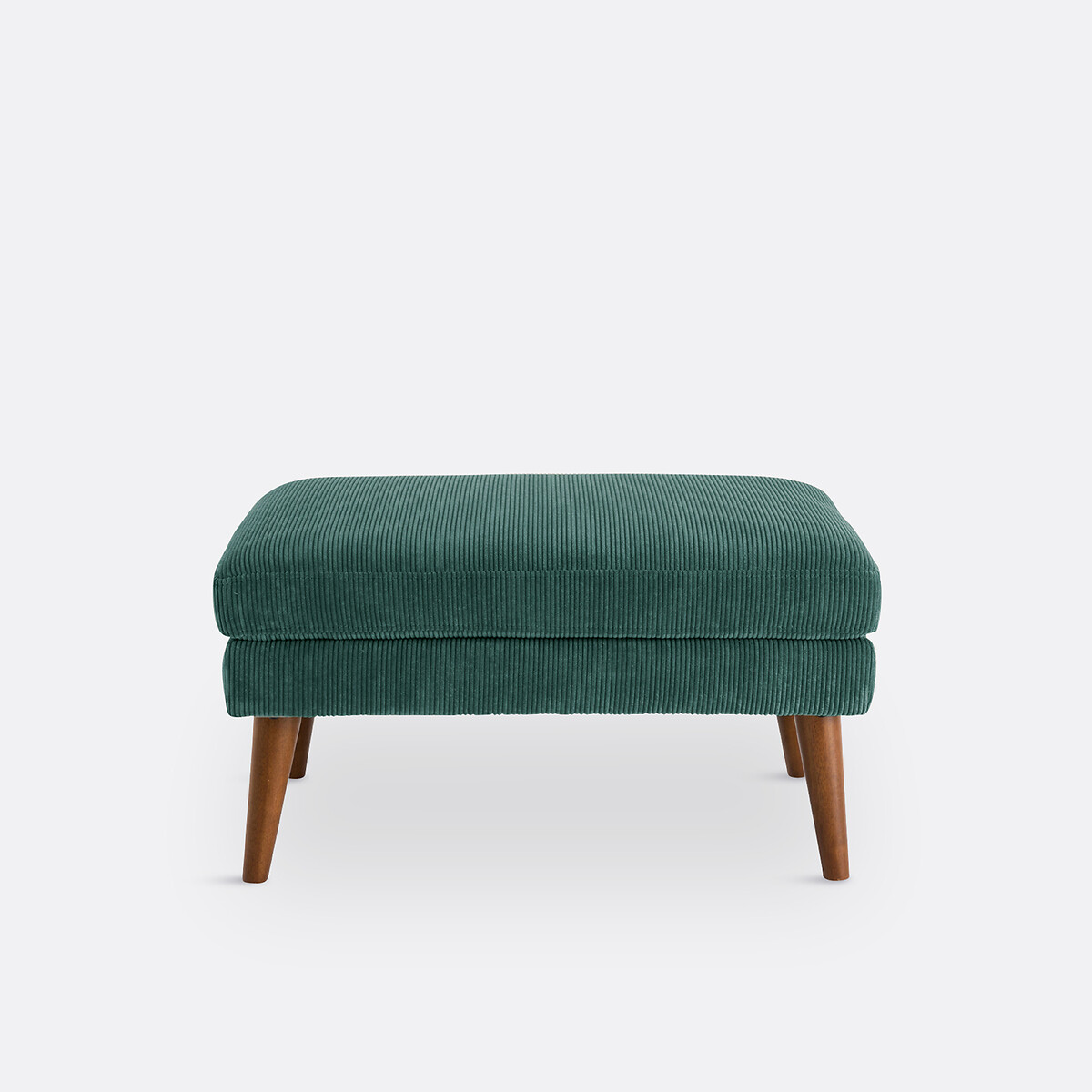 LA REDOUTE INTERIEURS<br>Puff com nervuras de veludo, Séméon