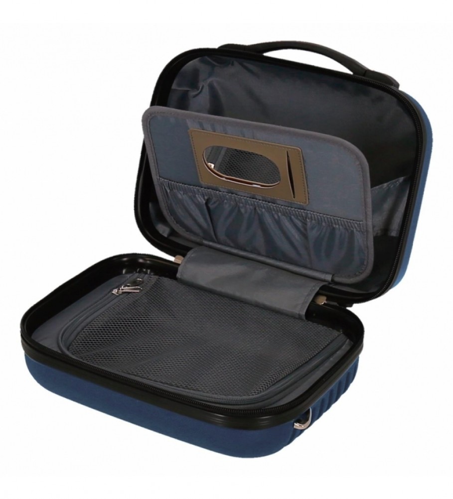 Nécessaire Roll Road ABS Roll Road India Adaptável azul marinho - 29x21x15cm