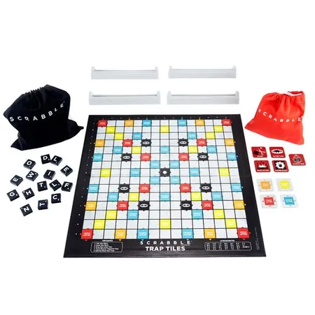 Mattel Familienbrettspiel Scrabble Fallen-Gefahr!