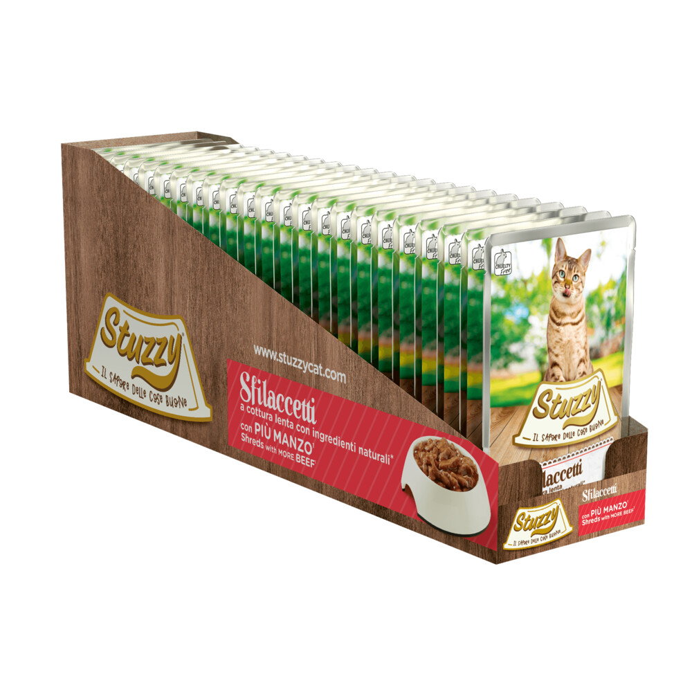 24x Stuzzy Kat Shreds Rund85 gr