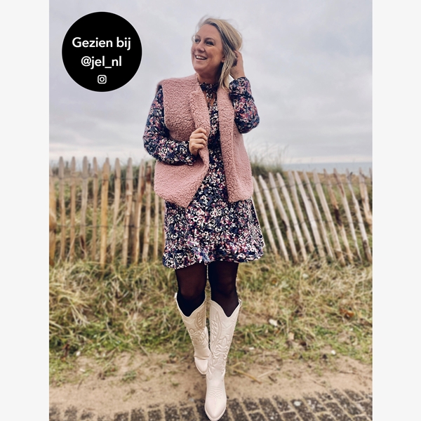 Twoday dames jurk met bloemprint