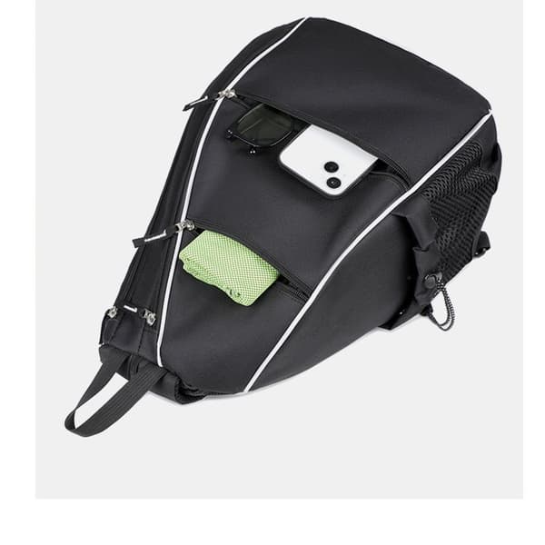 INF Allsidig racketbag for utendørssport - Tennis, Pickleball, Badminton Sort