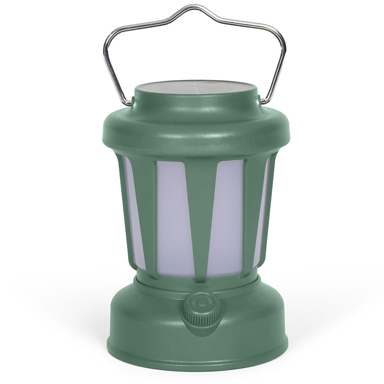 Livoo Lampe solaire sans fil verte - 11x11x15 cm
