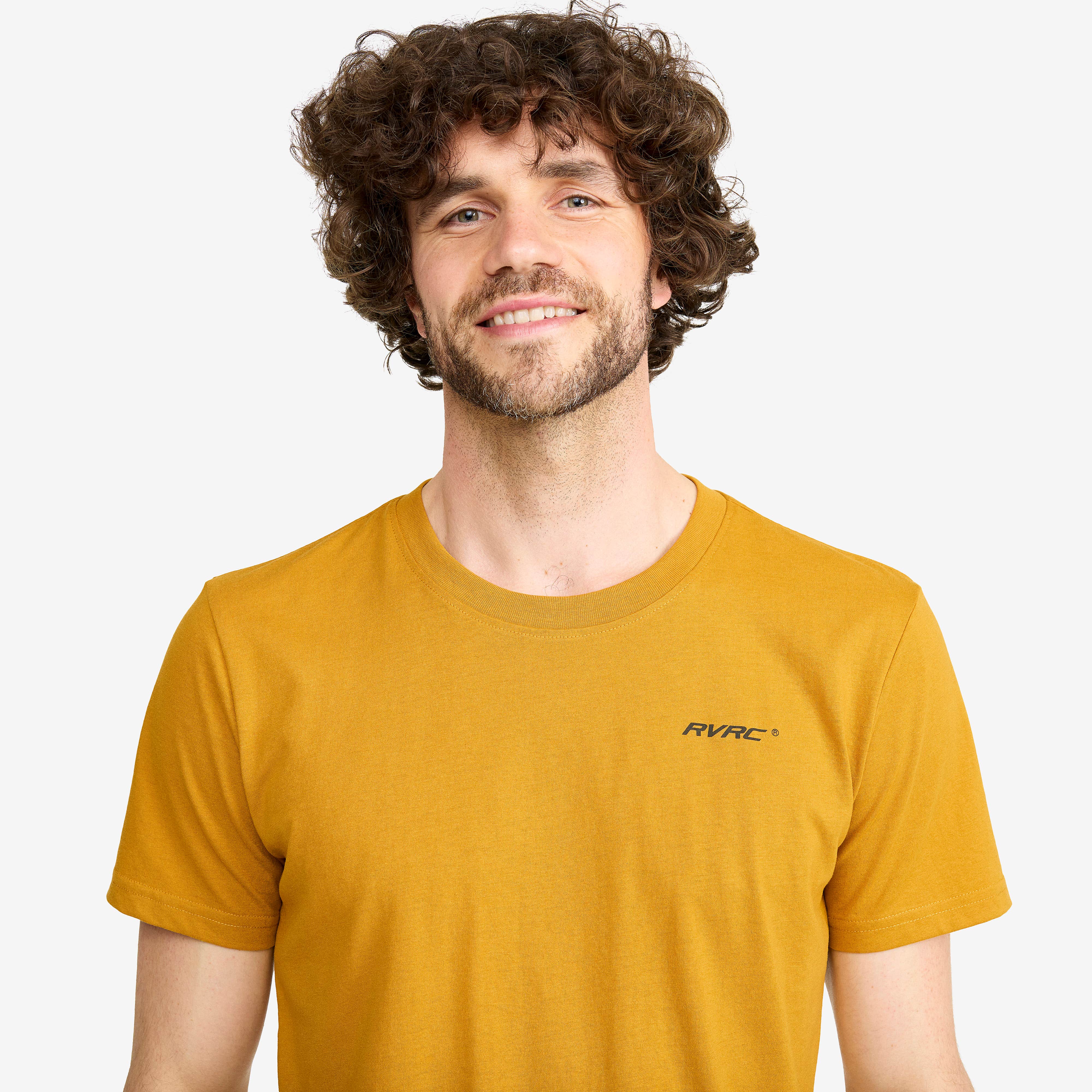 Easy T-shirt Slim Fit Herre Harvest Gold