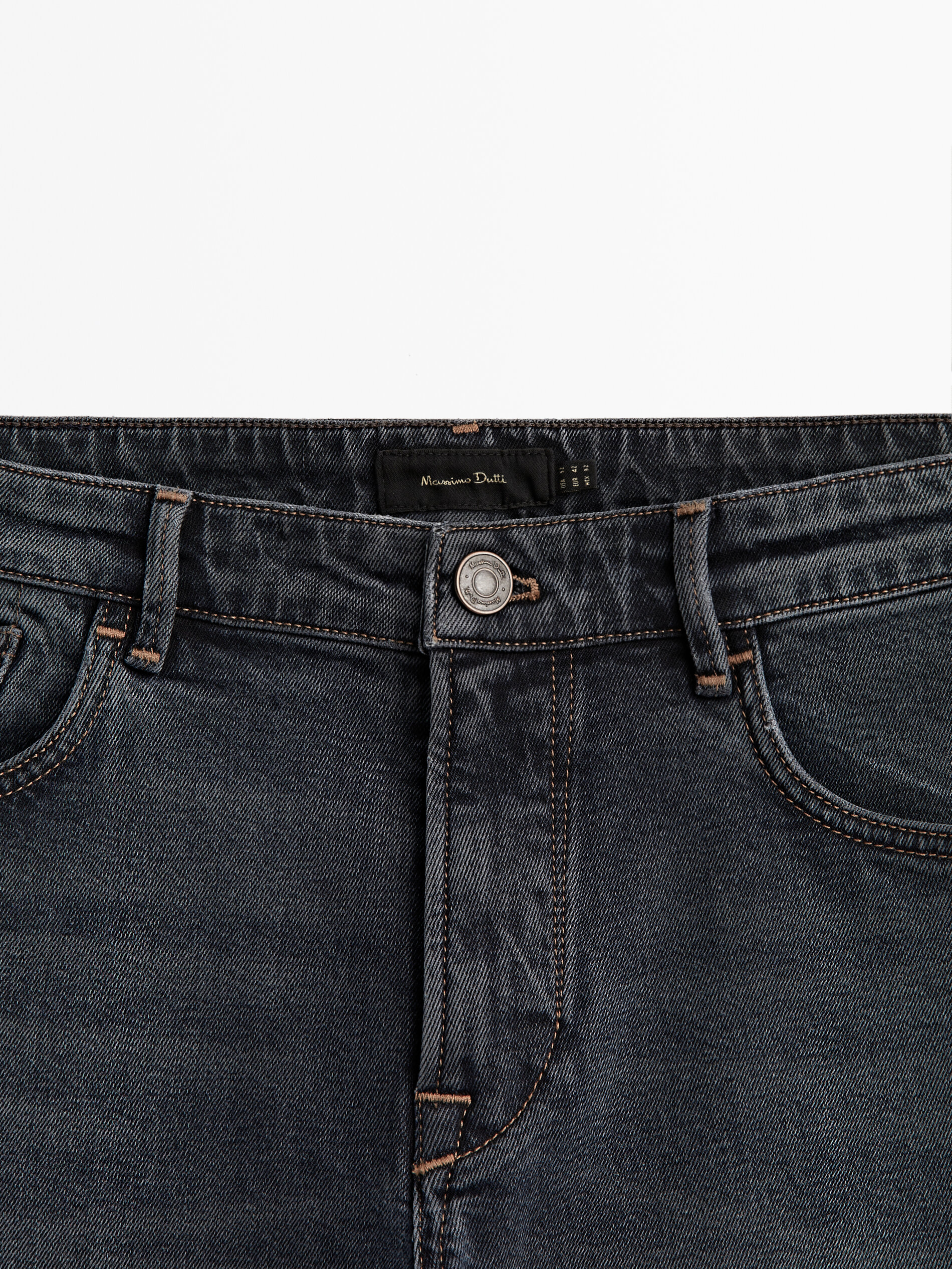 Calça vaquero com corte afunilado - INDIGO