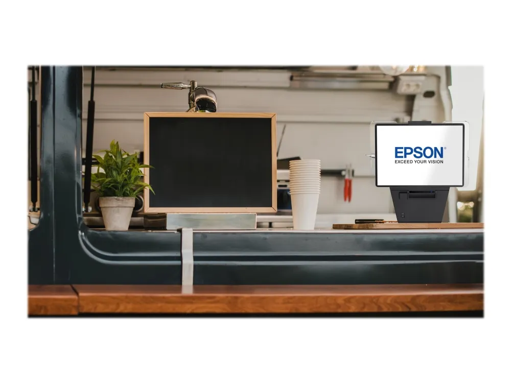 Epson TM m30II-SL (512) - Kvitteringsprinter - termisk linje - Rulle (7,95 cm) - 203 x 203 dpi - op til 250 mm/sek. - USB 2.0, LAN, USB 2.0 vært - skærer - sort