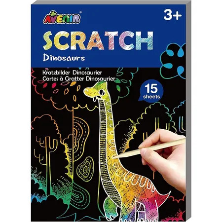 Avenir mini Kratzbuch / Scratchbook, 1 Stück, 2-fach sortiert