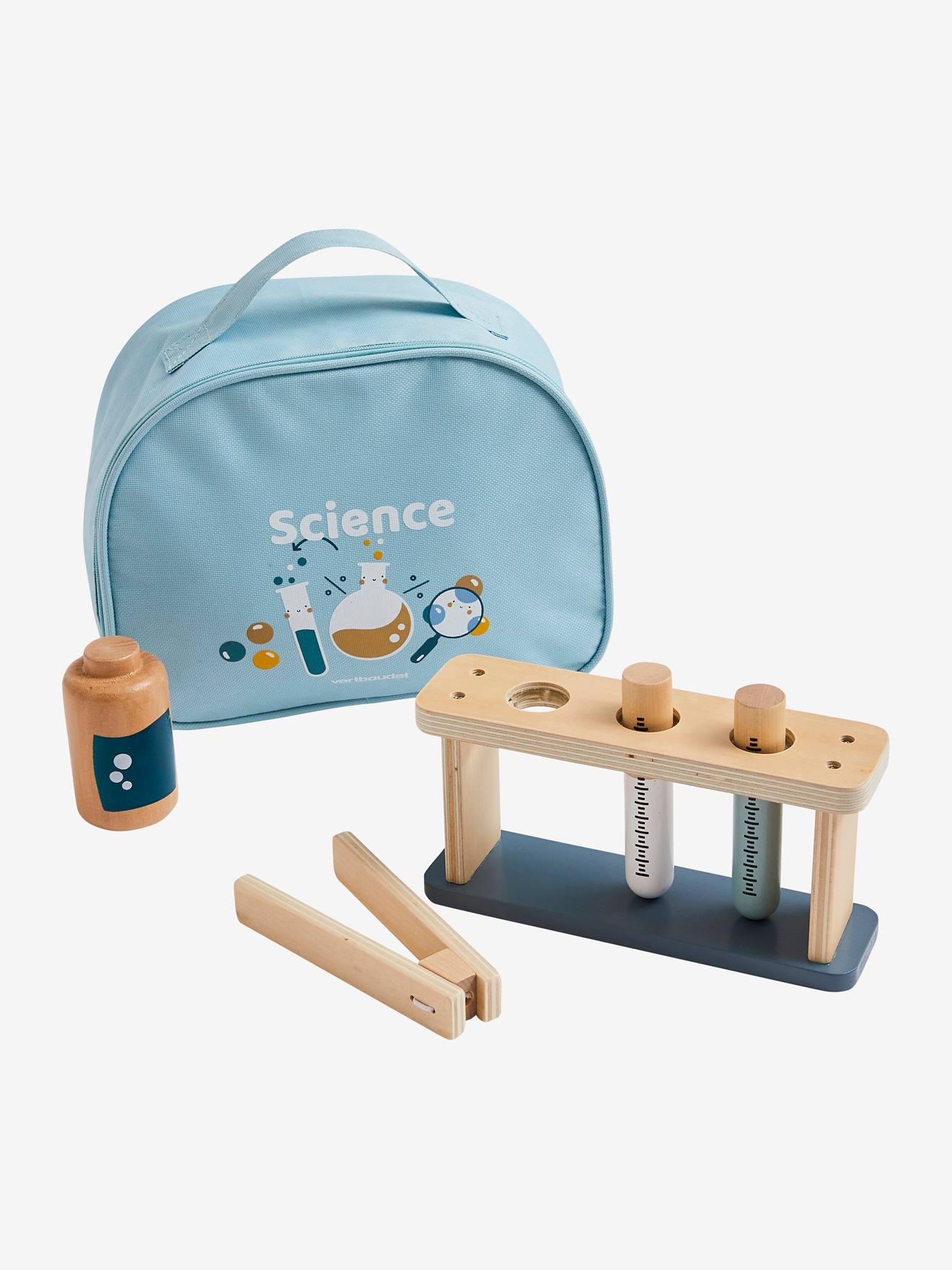 Kit de produtos químicos para madeira com certificação FSC®, branco claro, liso com motivos.
