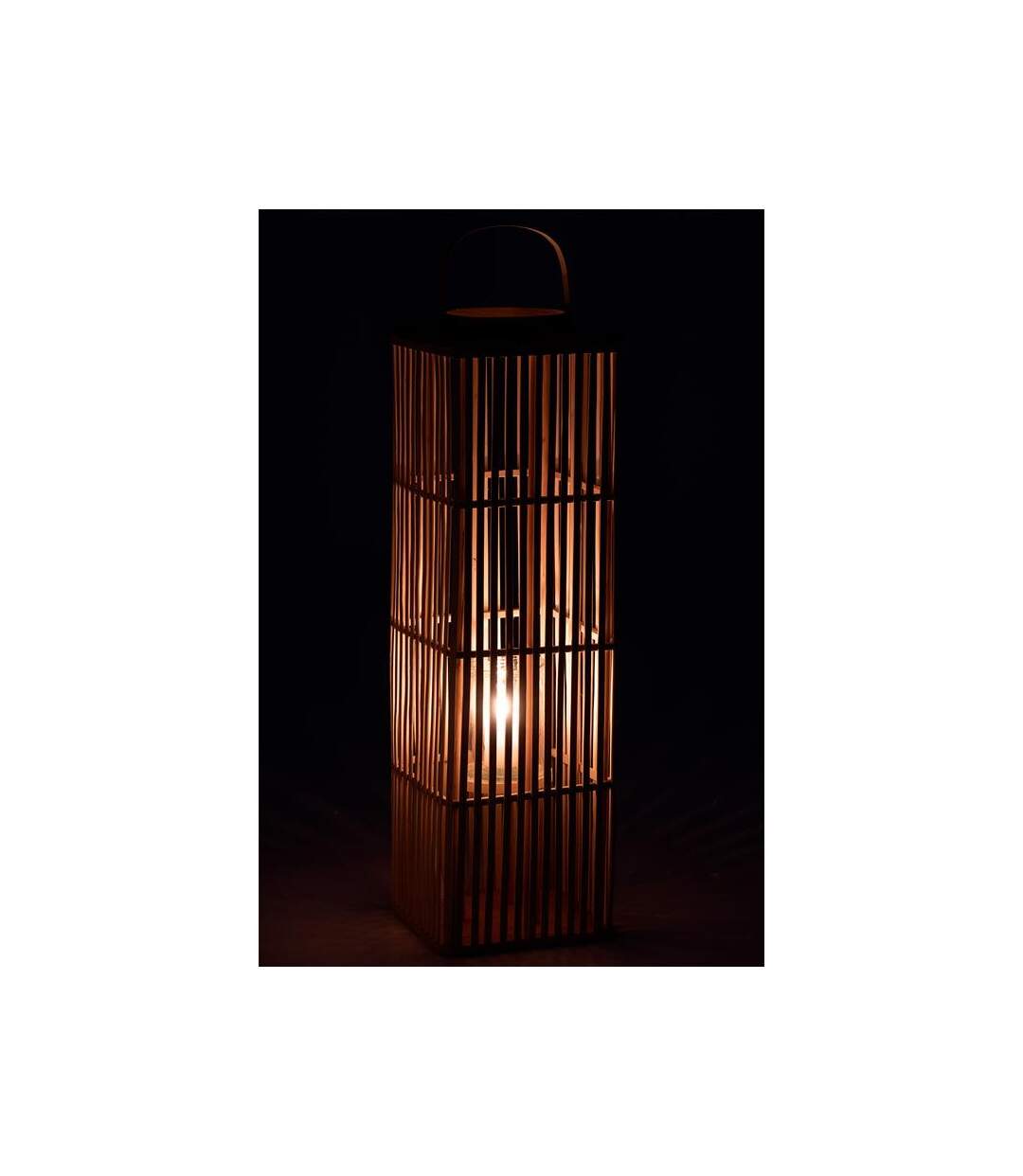 Paris Prix - Lanterne Déco En Bambou longue 89cm Naturel