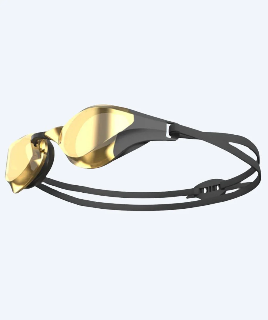 Watery Elite svømmebrille - Rattle Pro Mirror - Sort/guld