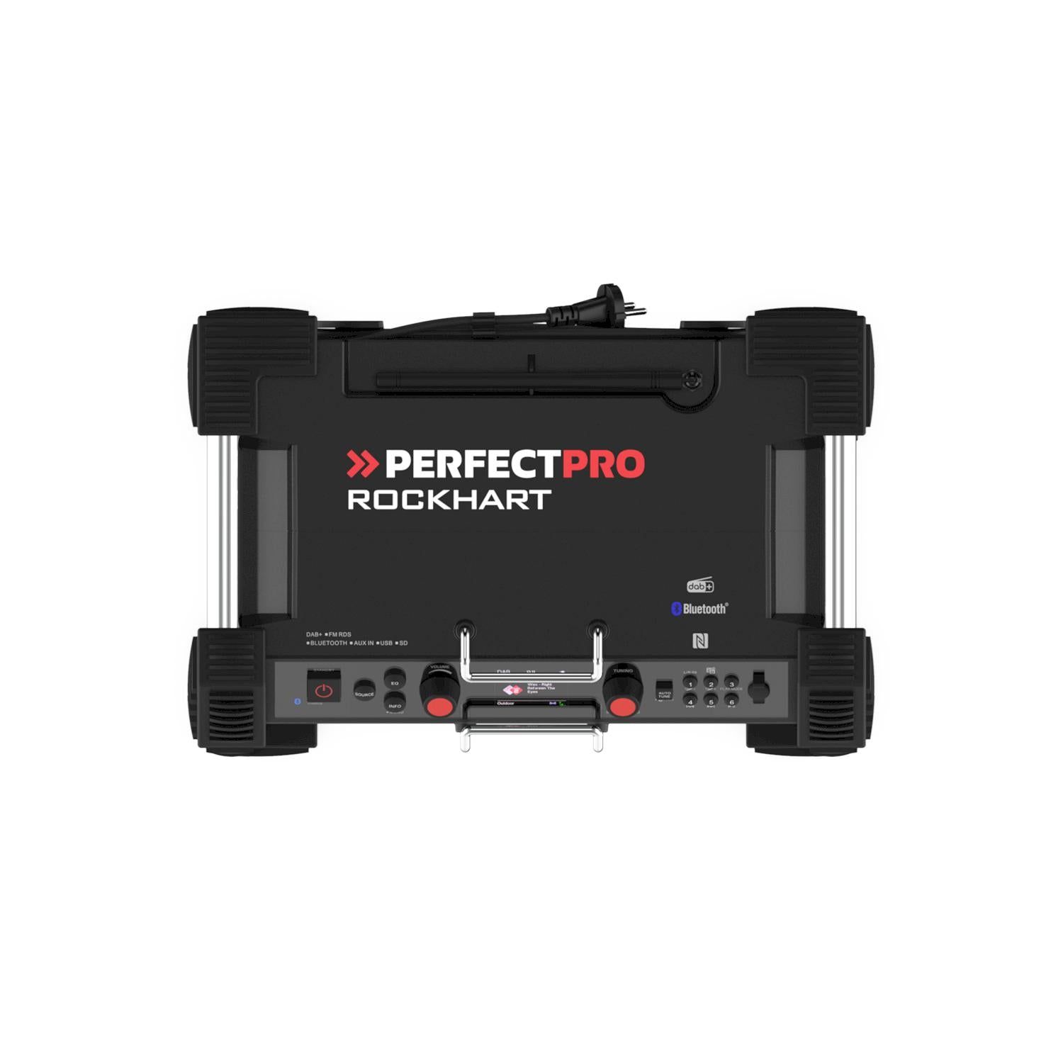 Perfectpro RH4 Rockhart 230V DAB  / FM / Bluetooth / USB (oplader)
