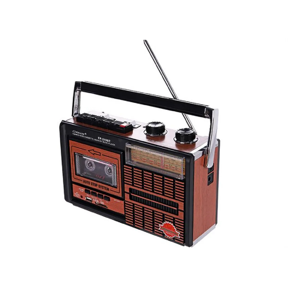 Universal Haut-parleur Bluetooth vintage - Couleur bois