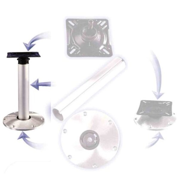 Ensemble de pieds de siège réglables en aluminium Springfield avec pied plug-in