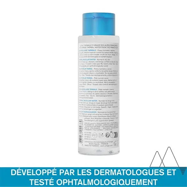 Uriage Eau Micellaire Thermale Démaquillante Peaux Normales à Sèches 250ml
